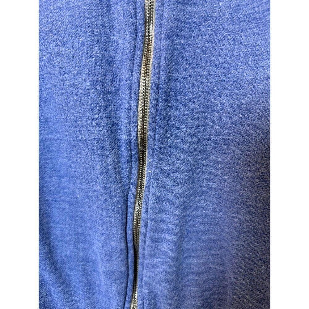New York Knicks Mens Med 47 Brand Blue Gray Full Zip Track Jacket NBA Logo - Picture 7 of 13